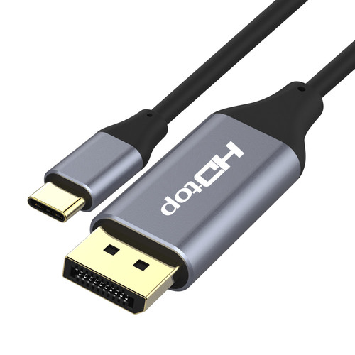 [미사용 리퍼] HDTOP USB C타입 TO DP 4K 60Hz 넷플릭스지원 케이블 1.8M HT-3C002