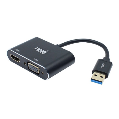 [101037][미사용 리퍼] 넥시 USB3.0 to HDMI VGA 멀티 컨버터 NX-U30HDV (NX897)