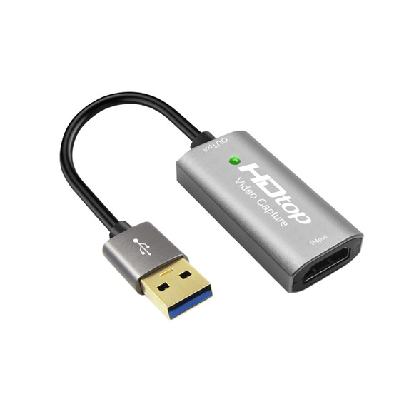 [101037][미사용 리퍼] HDTOP USB3.0 TO HDMI 4K 60Hz 영상 캡처보드 15CM HT-3C009