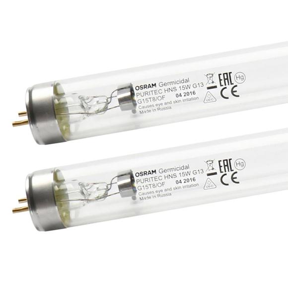 [세컨더리] 오스람 UV램프 자외선램프 소독기램프 소독램프 436mm 살균램프 15W * 2ea / 오스람 살균램프 15W * 2개