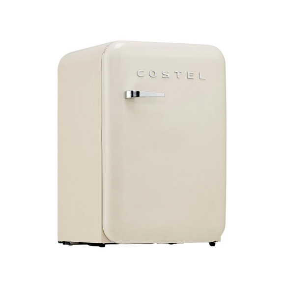 [미사용 리퍼] 코스텔 1등급 레트로 미니 냉장고 소형 CRS-107HAIV/아이보리 자가설치