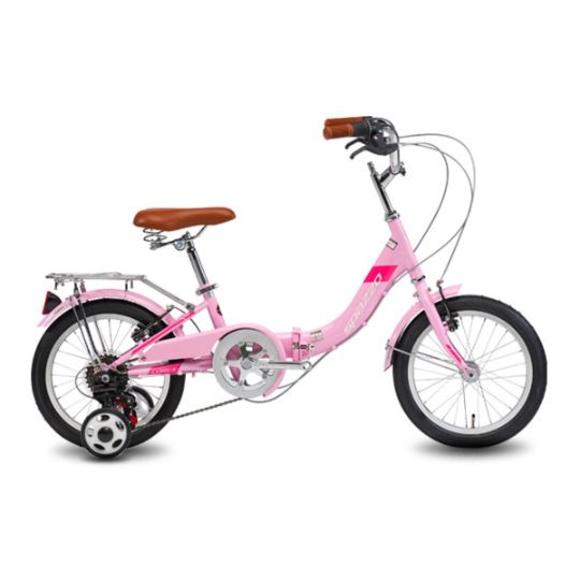 [미사용 리퍼] 2021 알톤스포츠 스파조 16 폴딩자전거, 핑크, 미조립박스배송 125cm