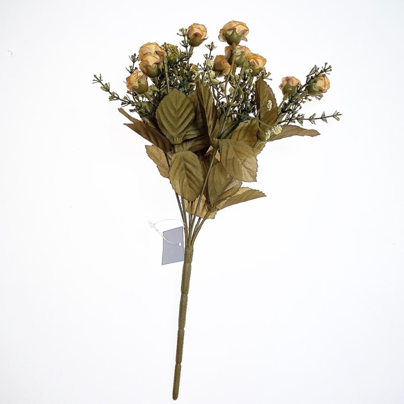 [리퍼브] 드라이장미 인테리어조화 꽃 장식 실크플라워, 옐로우, 로지스튜디오
