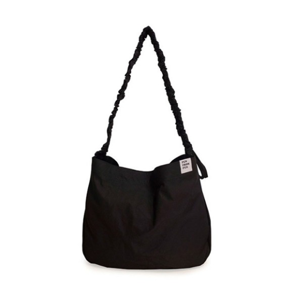 [원천점 전시품] 펀프롬펀 SHIRRING HOBO BAG, 가방, 블랙
