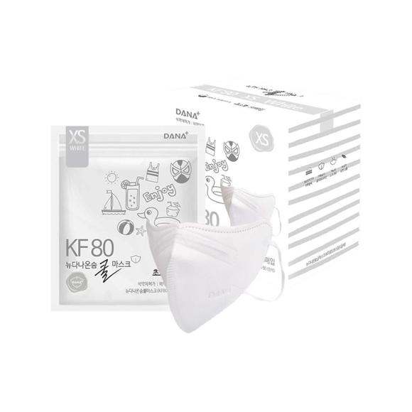 [미사용 리퍼] KF80 뉴다나온숨 쿨마스크 초소형 흰색 국산 30매(새부리형) 흰색 1박스 30매입