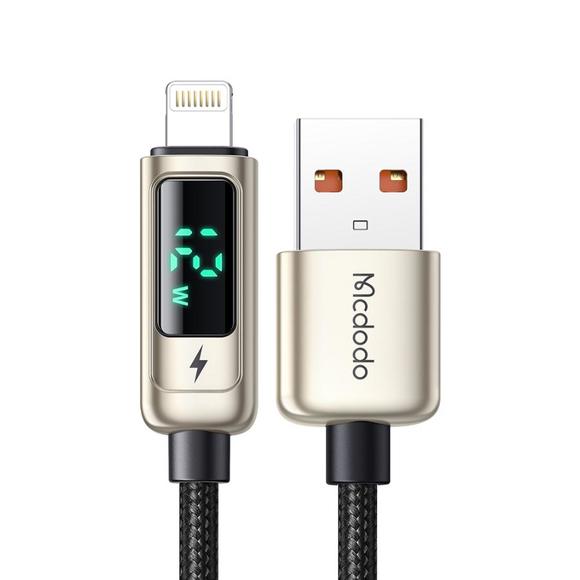 [미사용 리퍼] 맥도도 디스플레이 USB-A to 라이트닝 고속충전 케이블 1.2m - 실버