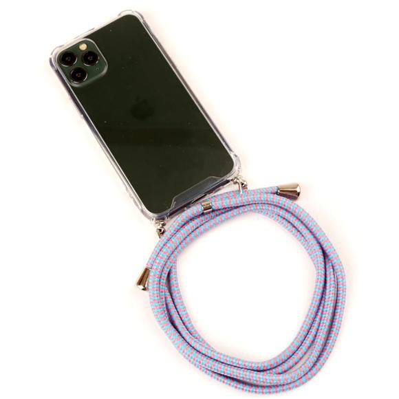 [미사용 리퍼] 핸드폰 줄 목걸이 케이스 폰스트랩 케이스, LG G7/G7+ ,핑크믹스