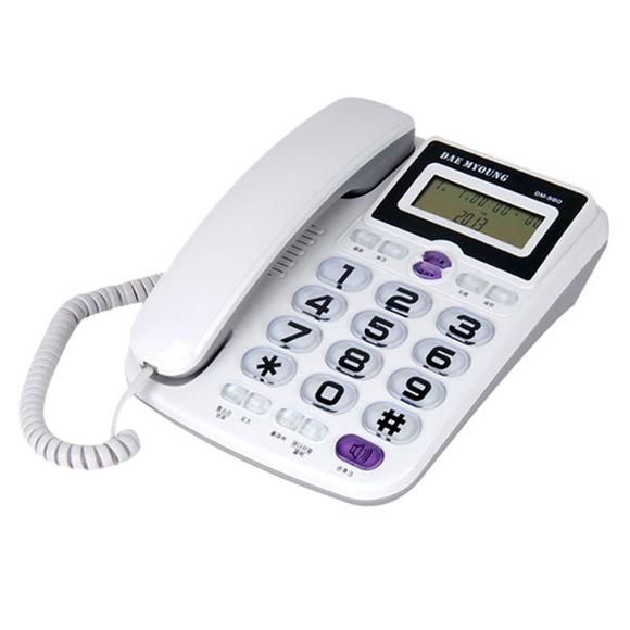 [세컨더리] 대명전자통신 집 전화기 DM-980 유선 흰색