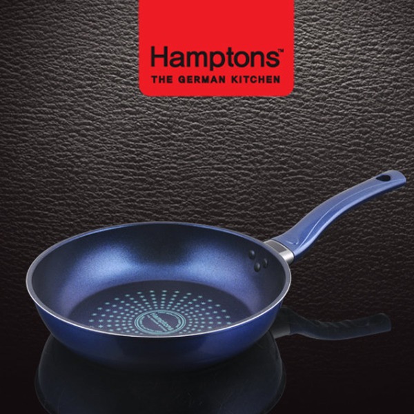 [새상품] [미개봉] Hamptons 독일햄튼 블루 인덕션 단조 후라이팬 26CM (HTB-26F)