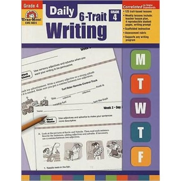 [리퍼브] Evan-Moor Corp Daily 6-Trait Writing Grade 4 (Paperback Teacher)