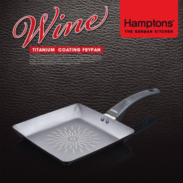 [새상품] [미개봉] Hamptons 독일햄튼 와인 티타늄 인덕션 사각팬 22CM (HTW-22S)