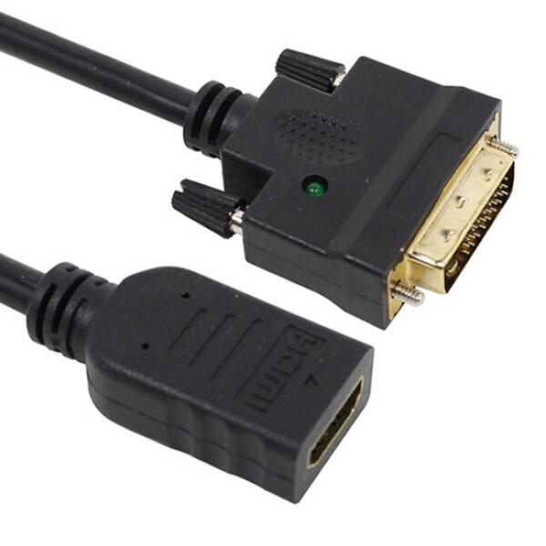 [리퍼브] JUSTLINK-HFDMC HDMI(F)-DVI(M) LED 젠더