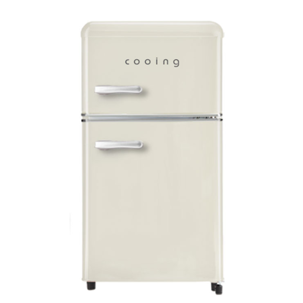 [세컨더리] 쿠잉 북유럽형 스타일리쉬 소형냉장고 REF-D85C