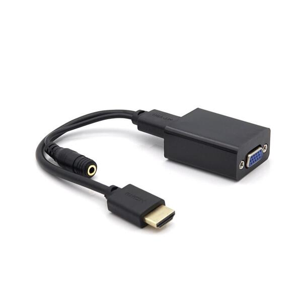 [리퍼브] Coms HDMI to VGA 컨버터 오디오 지원 BT841