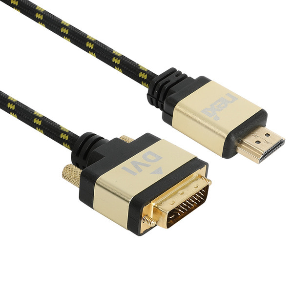 [리퍼브] 넥시 HDMI 2.0 TO DVI Fine Gold 메탈 최고급형 케이블 5미터 NX997
