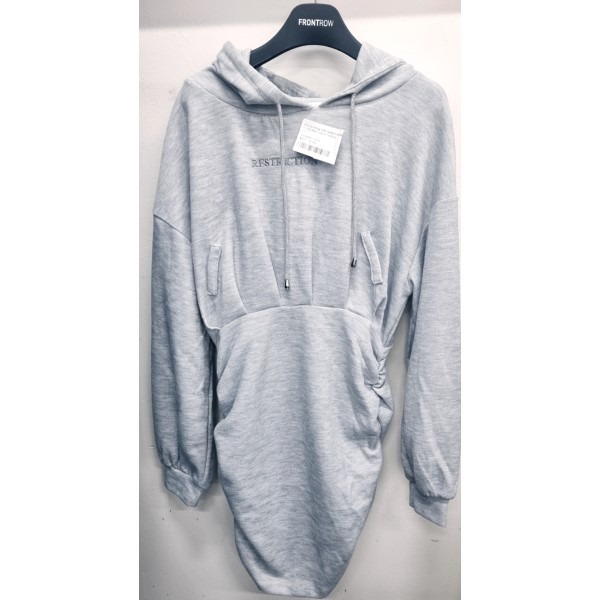 [원천점][미사용 리퍼] 비비에모 하이웨스트 힙 스웨터 주름 원피스 00659 그레이 XL
