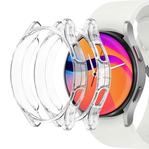 [리퍼브] 누아트 갤럭시 워치 풀커버 케이스(2개입), 갤럭시워치5(44mm), 투명+투명