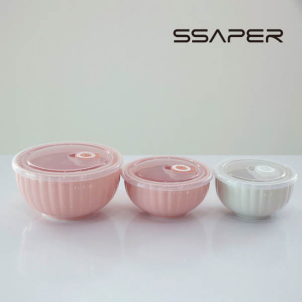 [새상품] [미개봉] 세퍼 프레쉬락 밀폐용기 (6p) 핑크&amp;화이트