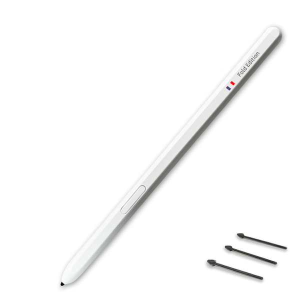 [세컨더리] Z폴드 3 &amp; 4 호환 실크펜슬 S펜 샤프Edition + 교체용 펜촉 3개 / 화이트