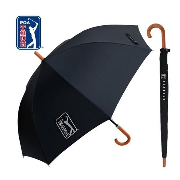 [새상품] [미개봉] PGA 70수동 블랙우드핸들슬라이드 장우산