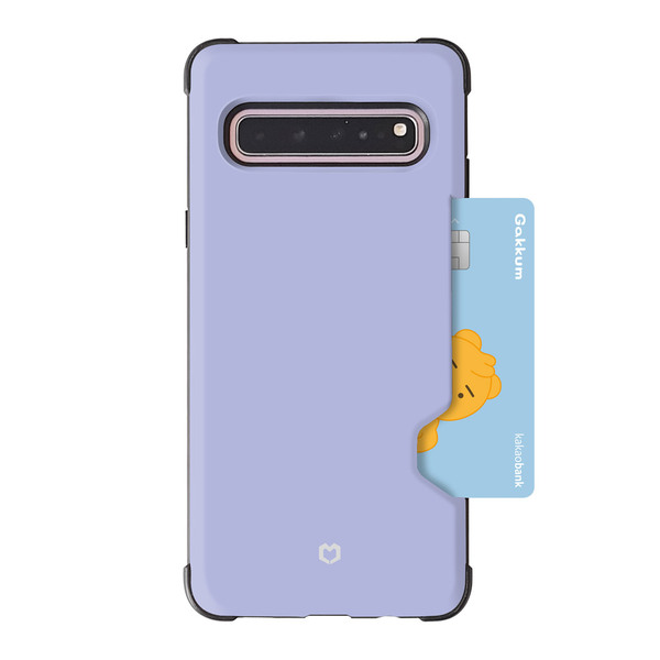 [리퍼브] 엠피에스 에어쿠션 방탄 카드 범퍼 휴대폰 케이스, 갤럭시 S21 플러스 (G996), 퍼플