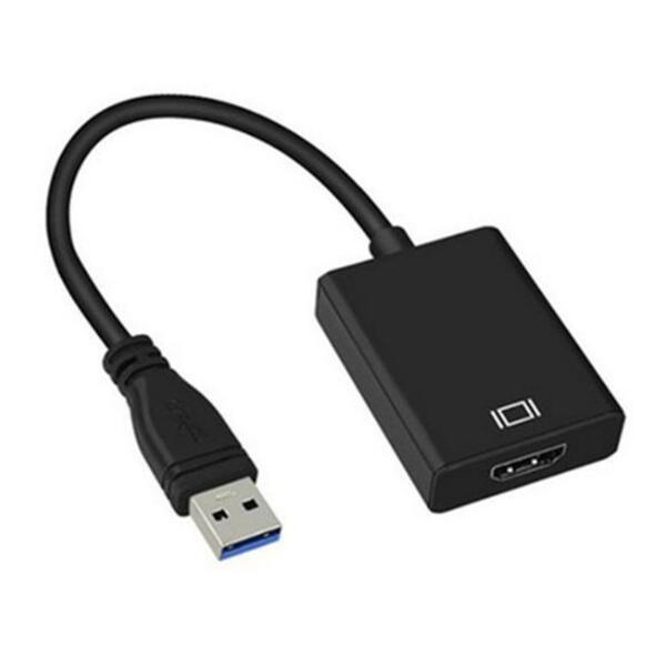 [리퍼브] USB3.0 to HDMI 컨버터 젠더 멀티 모니터 확장 복제, 블랙, SG마켓