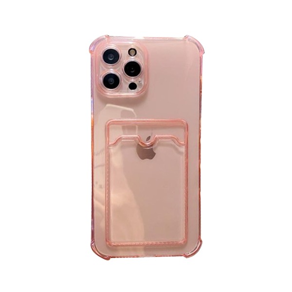 [미사용 리퍼] 캔디 카드 투명젤리 케이스 카메라쉴드 에어쿠션범퍼 삼성 갤럭시 / 갤럭시 S22 ULTRA (SM-S908) 핑크