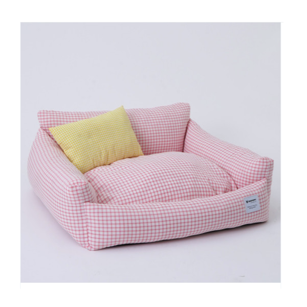 [미사용 리퍼] 레드퍼피 스테이 침대 방석-핑크