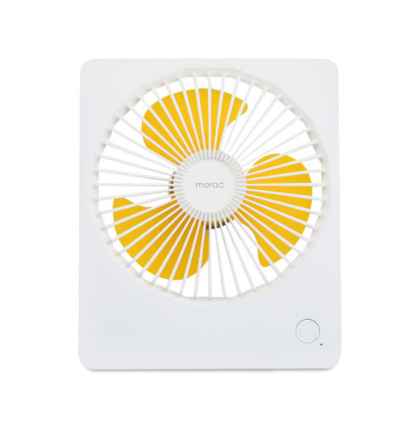 [세컨더리] 모락 윈디S LED 탁상용 접이식 휴대용 선풍기 화이트 MR-WINDYS