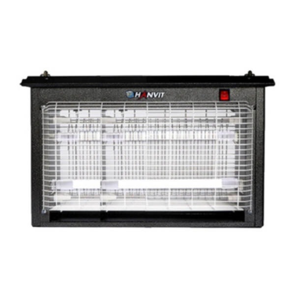 [새상품] [미개봉] 한빛 야외용 LED AC 전자 전격 살충기 300평 hv-2063 검정
