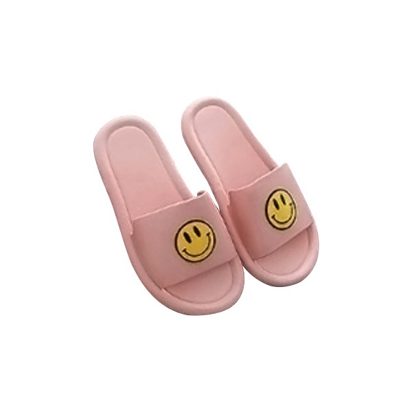[세컨더리] 그뤠잇라이프 PVC 스마일 슬리퍼 핑크 40-41