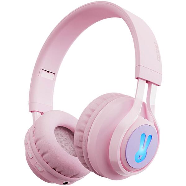 [중고] 디알고 LED 블루투스 청력보호 무선 키즈헤드폰 BH06CK 핑크 DRGO-BH06C