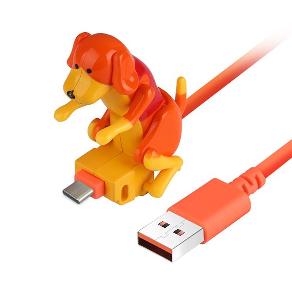 [미사용 리퍼] 움직이는 강아지 C타입 USB 케이블 / 누렁이