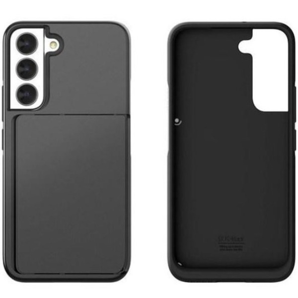 [리퍼브] 케이맥스 갤럭시 s22 플러스 울트라 카드 수납 지갑 슬라이드 오토 카트톡 범퍼 휴대폰 케이스 / 블랙 s22플러스