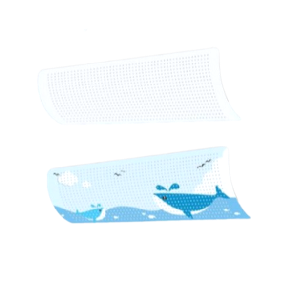[S급 리퍼] 한수위 벽걸이 에어컨 바람막이 2개입 / 화이트+고래