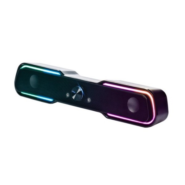 [S급 리퍼] 로이체 2채널 멀티미디어 RGB 레인보우 LED 게이밍 사운드바 스피커 RSB-G5000
