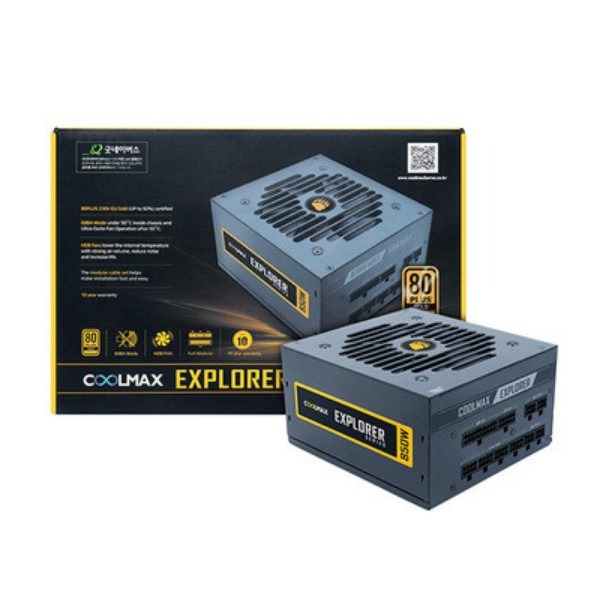 [S급 리퍼] COOLMAX EXPLORER 850W 80Plus Gold 230V EU 풀모듈러