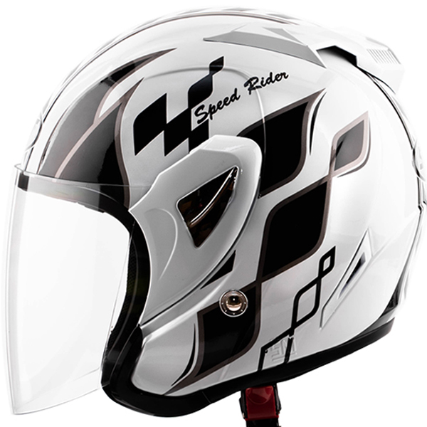 [S급 리퍼] k7 스피드라이드 화이트블랙 오토바이 투휠 헬멧