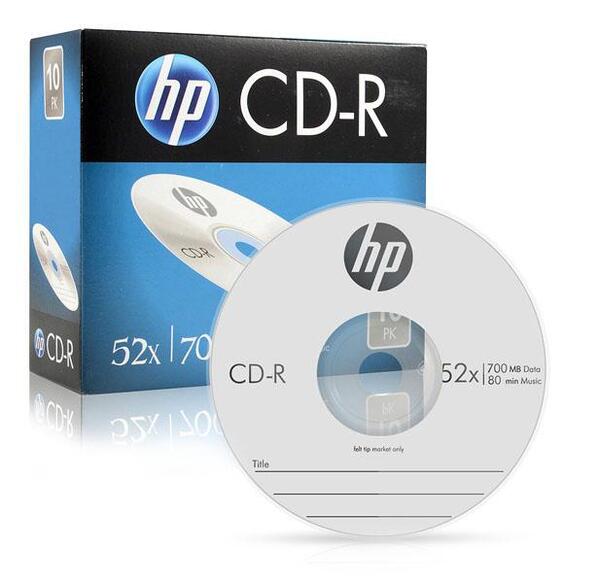[S급 리퍼] HP CD-R 52X 700MB 1P Slim Case 10장팩