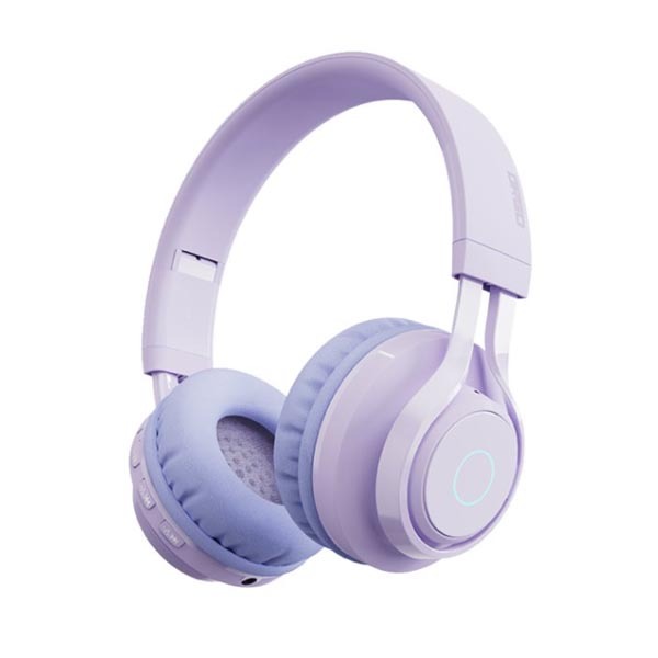 [S급 리퍼] 디알고 블루투스5.0 휴대용 청력보호 무선 헤드폰 퍼플 DRGO-BH07C