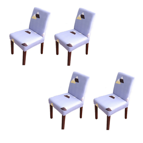 [101046][S급 리퍼] 심플 디자인 의자 커버 D16 4P세트 타입22