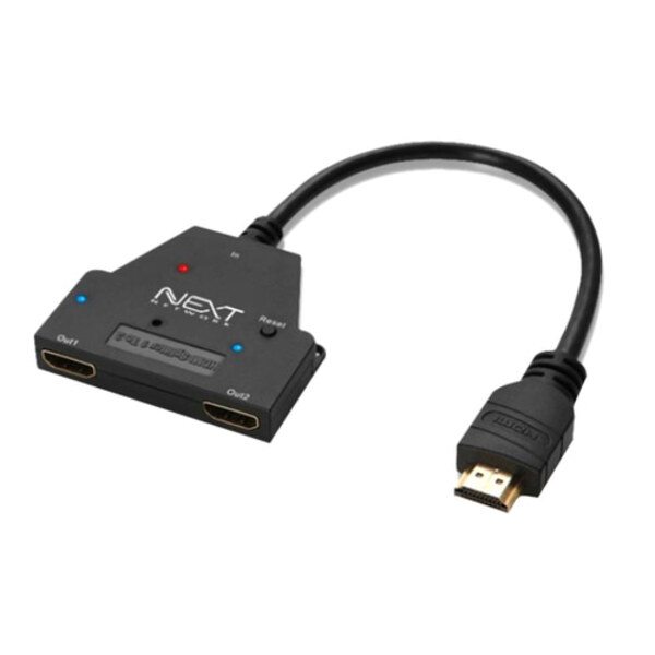 [S급 리퍼] 이지넷유비쿼터스 HDMI 1대2 모니터 분배기 NEXT-0102SPC