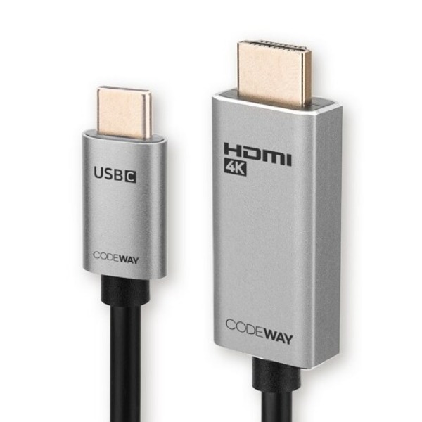 [101037][S급 리퍼] 코드웨이 USB C to HDMI 케이블 UHD 4K60Hz MHL 미러링 3m